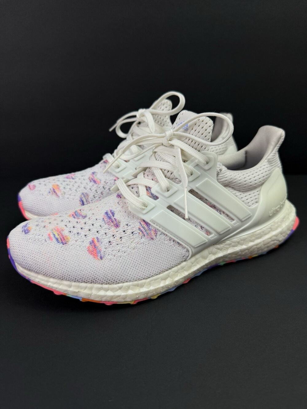 Adidas Ultraboost 1.0 Valentine’s Day Women’s 8 White Purple HQ3857